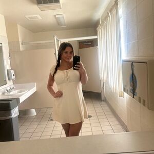 Chic Cream Mini Dress